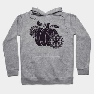 Floral Pumpkin Hoodie